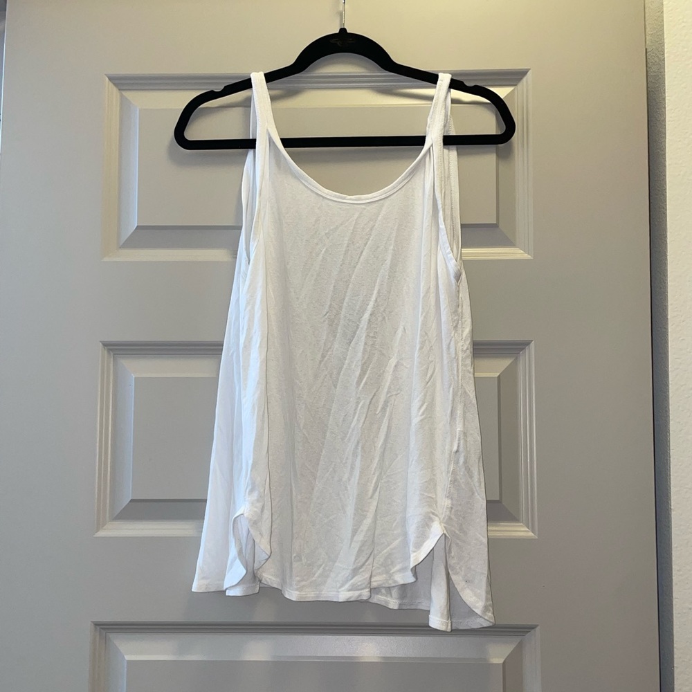 Free People white backless tank top super soft size small